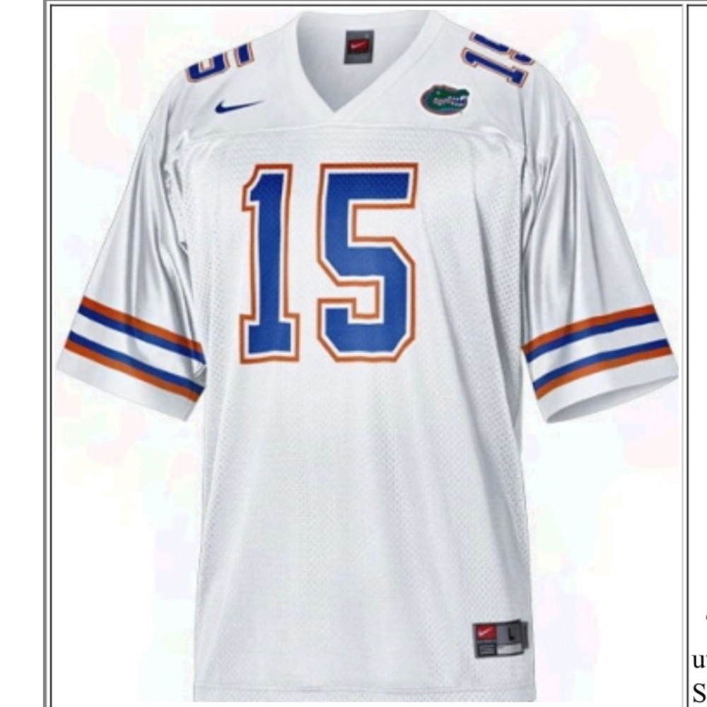 White University of Florida Gators Jersey #15 Tim Tebow
